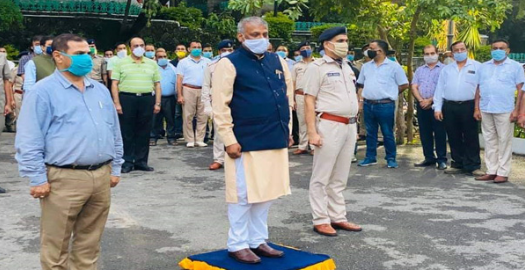 ऊर्जा मंत्री सुखराम चौधरी का नाहन मे यू हुआ इस्तकबाल