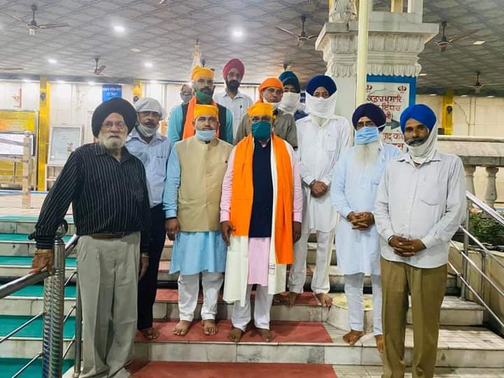गुरुद्वारा जाना नही भूले ऊर्जा मंत्री सुखराम चौधरी, माथा टेक लिया आशीर्वाद ..