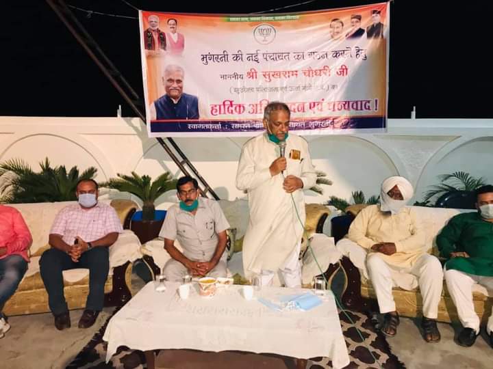 पंचायत और नगर निकाय चुनावों से पहले ऊर्जा मंत्री सुखराम चौधरी का तुफानी दौरा पावंटा सा..