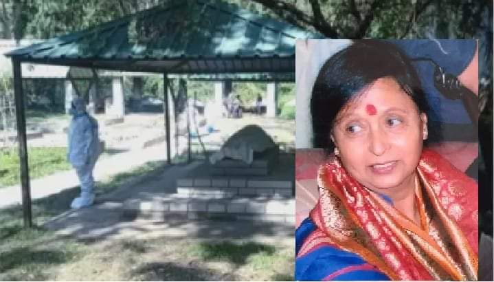 पूर्व मंत्री श्यामा शर्मा का नाहन में कोरोना प्रोटोकॉल के तहत हुआ अंतिम संस्कार