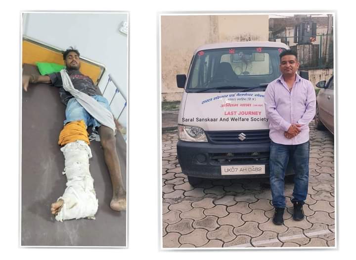 हेमंत शर्मा करायेंगे घायल युवक का उपचार,लोगो से की मदद की अपील पावंटा साहिब..
