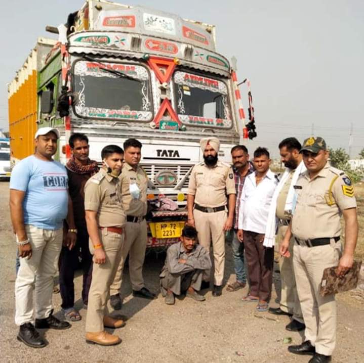 हरोली के जखेवाल बीटन से चोरी हुआ ट्रक फगवाड़ा से बरामद, एक गिरफ्तार