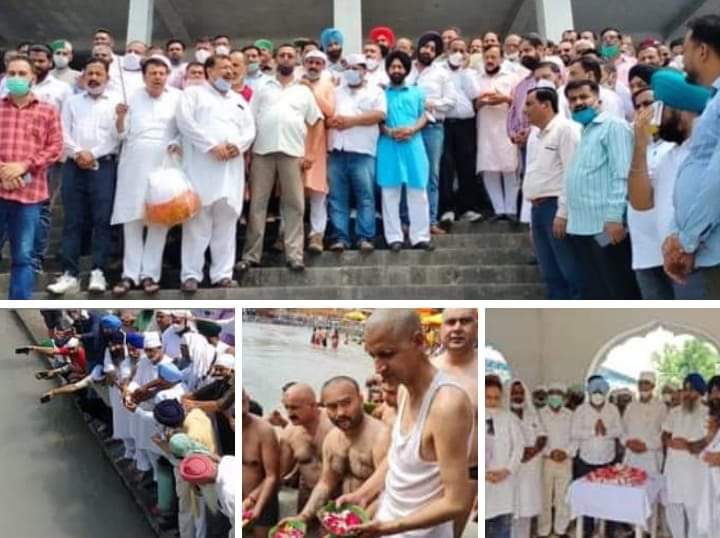 श्रद्धांजलि: गंगा सहित प्रदेश की सभी नदियों में प्रवाहित की गईं वीरभद्र सिंह की अस्थियां