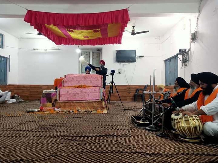 ट्रक यूनियन पांवटा साहिब में अखंड पाठ साहिब के भोग, कीर्तन दीवान, अरदास के बाद हुआ लंगर का आयोजन