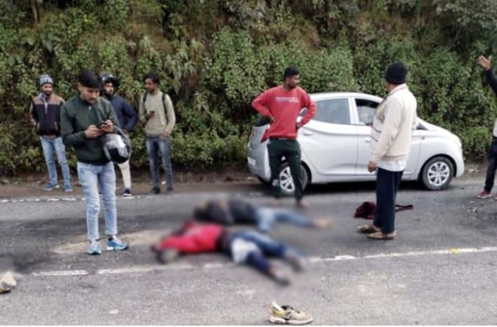 एनएच72 पर ट्रक की टक्कर से बाइक सवार 2 युवकों की मौत