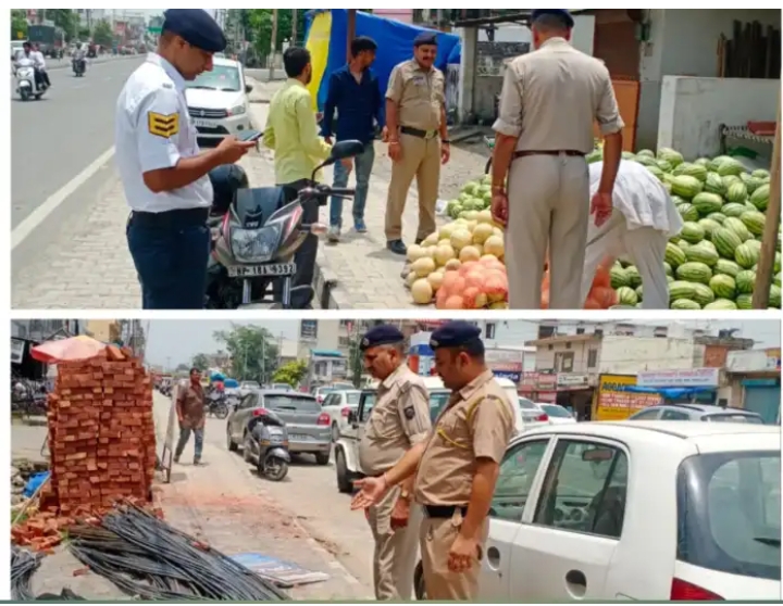 पांवटा साहिब के वाई-पॉइंट से बद्रीपुर तक अतिक्रमण हटाने के पुलिस ने चलाया अभियान…
