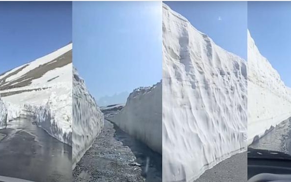 Manali:पर्यटकों के लिए खुला रोहतांग दर्रा, 15 से 55 फुट ऊंची बर्फ की दीवारों के बीच करें रोमांच भरा सफर