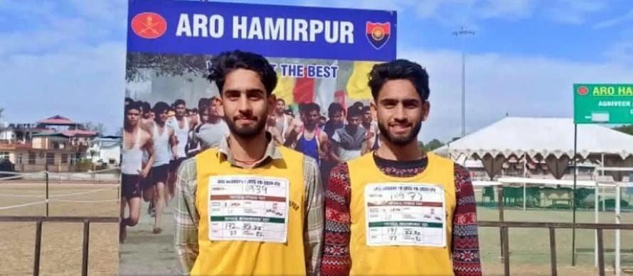 हिमाचल के जुड़वा भाई करेंगे देश की सेवा, एक साथ पास किया अग्निवीर भर्ती का ग्राउंड टेस्ट