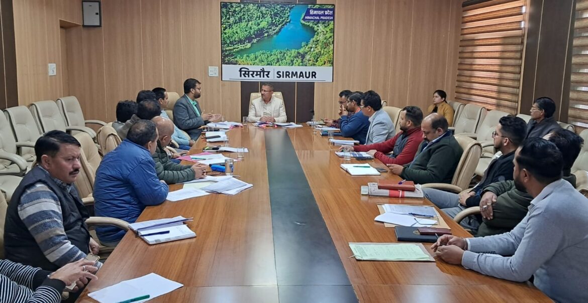 कर्नल शेरजंग राष्ट्रीय पार्क सिम्बलवाडा के लिए जोनल मास्टर प्लान तैयार करने हेतू बैठक का आयोजन