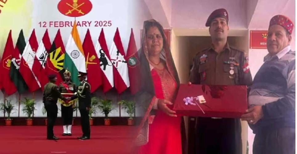 हिमाचल के पैरा कमांडो शशि ठाकुर को मिला सेना मेडल, दो आतंकियों को किया था ढेर