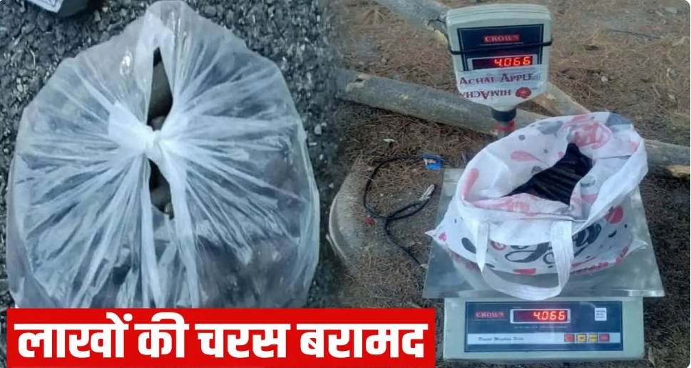 हिमाचल पुलिस का मिशन क्लीन, 4 किलो चरस के साथ धराया शख्स