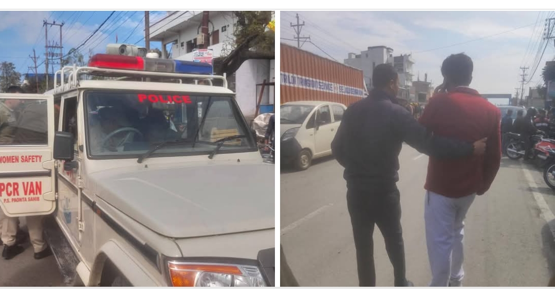 पांवटा साहिब ट्रैफिक पुलिस से युवकों ने की हाथापाई, मामला दर्ज