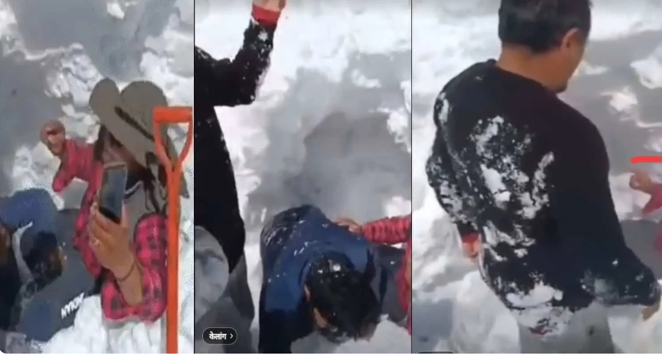 हिमाचल में यहां टूटा बर्फ का पहाड़, पानी ढूंढने निकले दो लोग दबे; ग्रामीणों ने किया रेस्क्यू