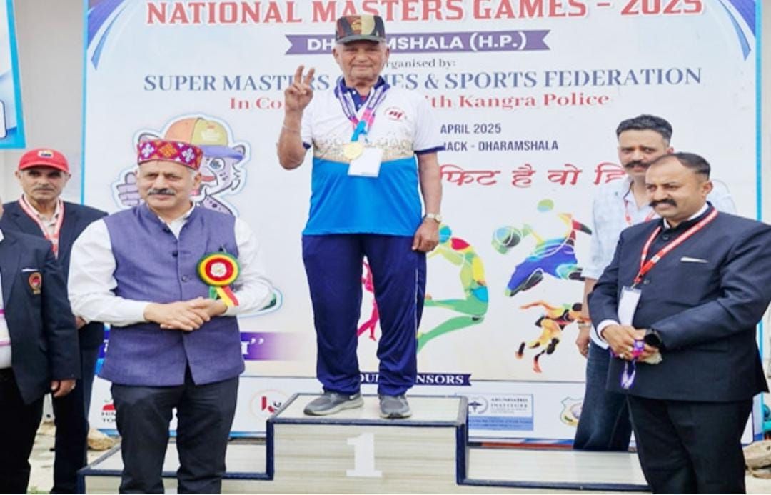 हिमाचल: 77 वर्ष की उम्र में नौजवान जैसी हिम्मत, 3 मैडल जीत रोशन किया सुंदरनगर का नाम