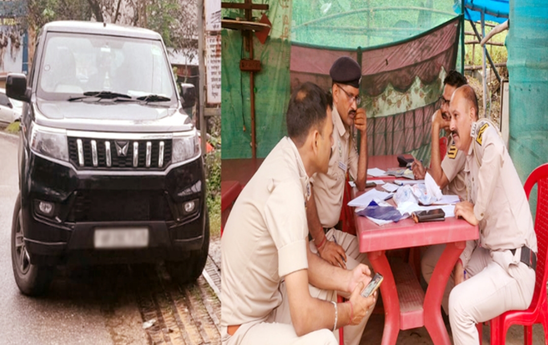 पुलिस ने जांच के लिए राेकी कार ताे घबराए गए युवक-युवती, गियर बॉक्स के पास मिला नशे का सामान